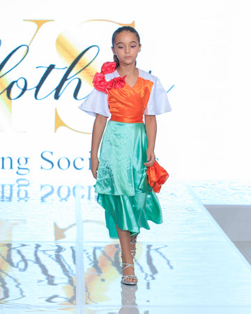 Tropical Bloom Ruffle Set – South Africa Runway Look